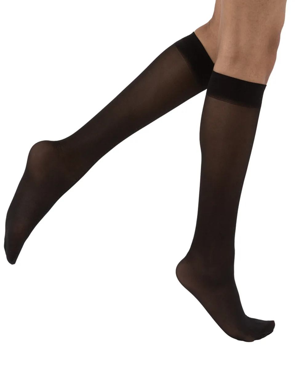 Juzo Naturally Sheer Compression Knee Highs Closed Toe 20-30 mmHg