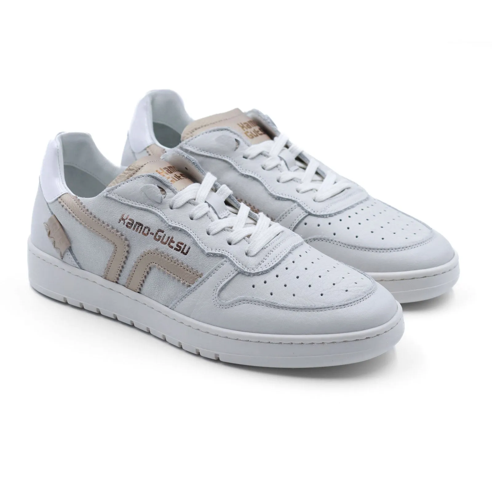 Kamo-Gutsu CAMPA 010 Sneaker (Women) - White/Gold