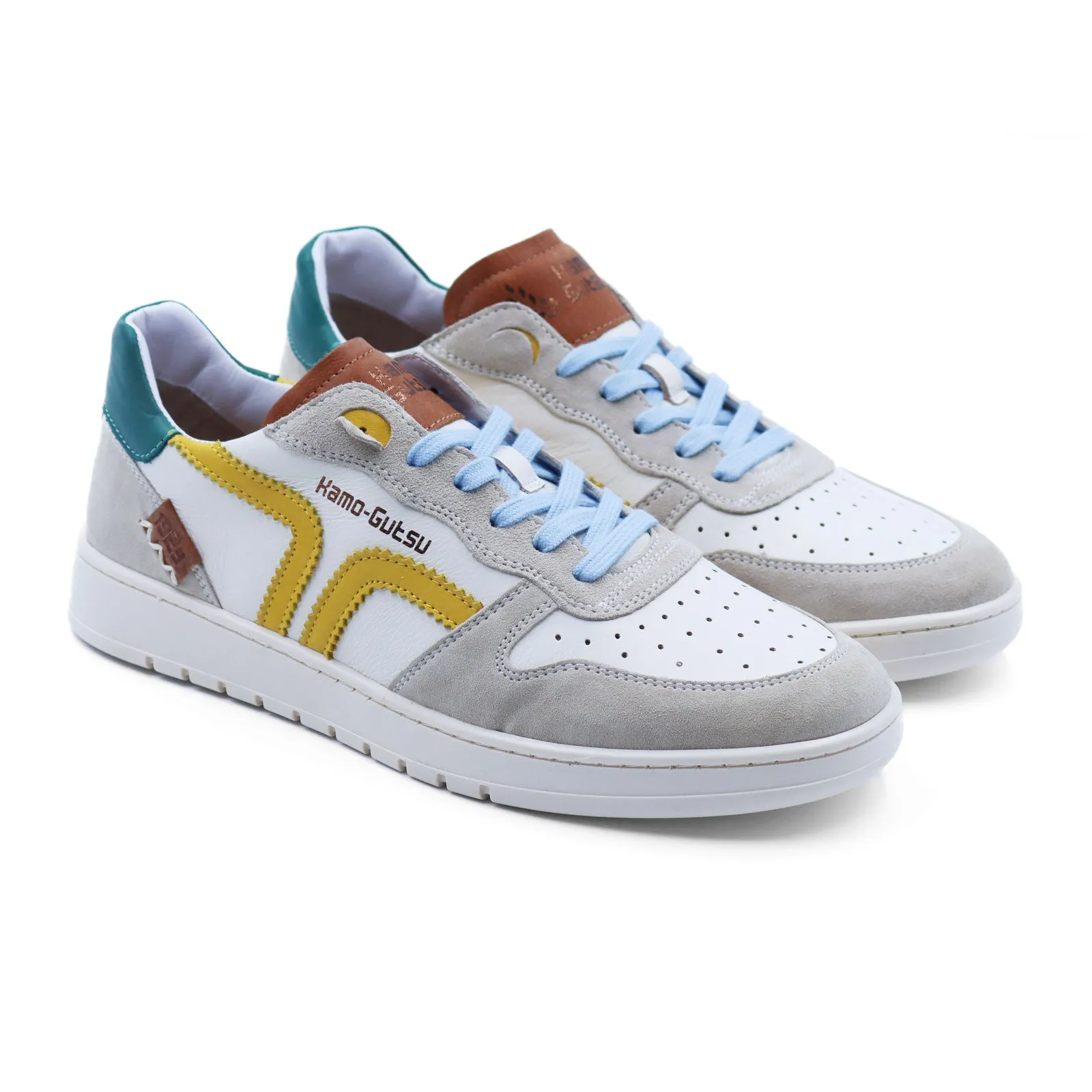 Kamo-Gutsu CAMPO 048 Sneaker (Men) - Cream/White/Cobalt