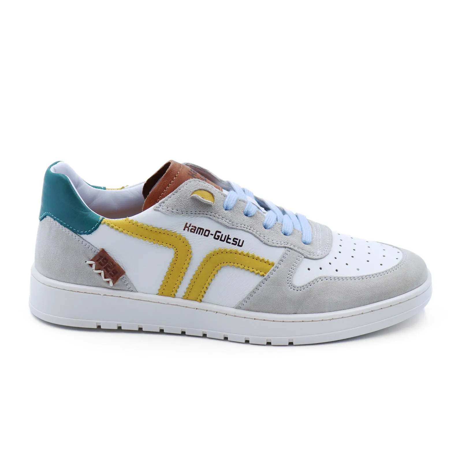 Kamo-Gutsu CAMPO 048 Sneaker (Men) - Cream/White/Cobalt