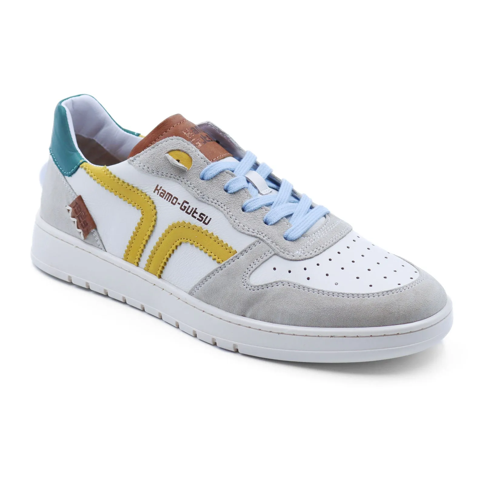 Kamo-Gutsu CAMPO 048 Sneaker (Men) - Cream/White/Cobalt