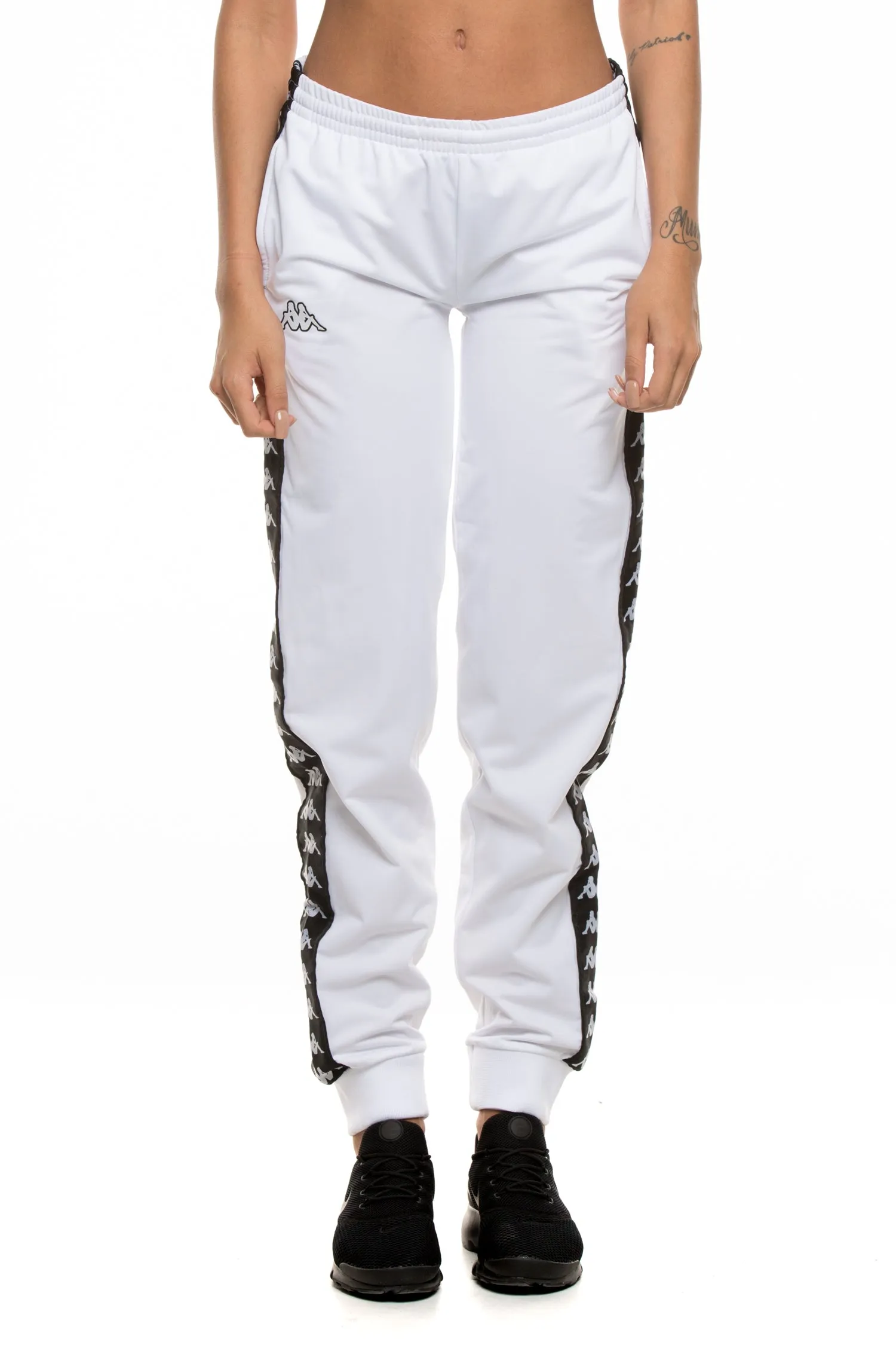 Kappa Women's 222 Wrastoria Pant White/Black