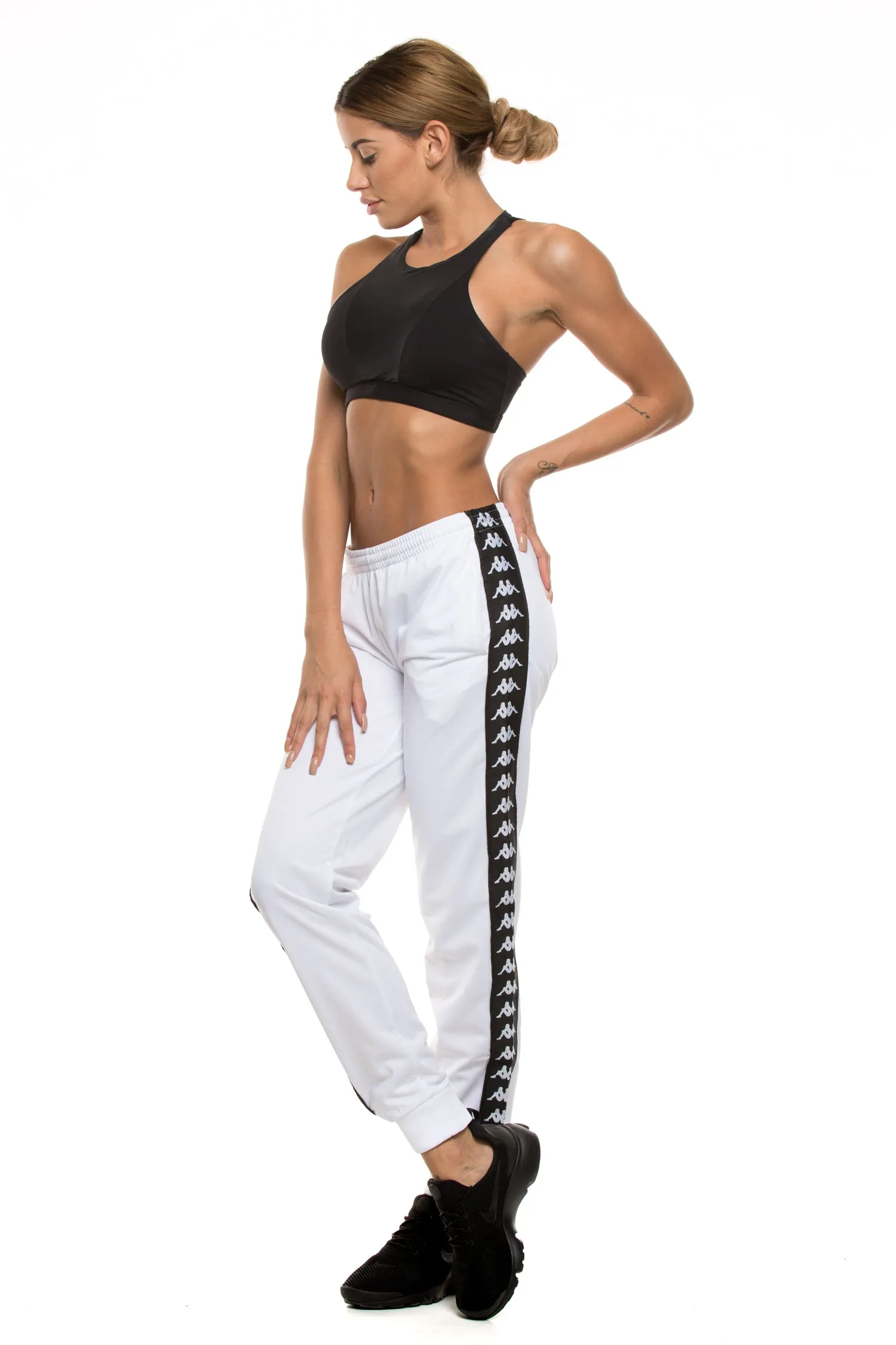 Kappa Women's 222 Wrastoria Pant White/Black