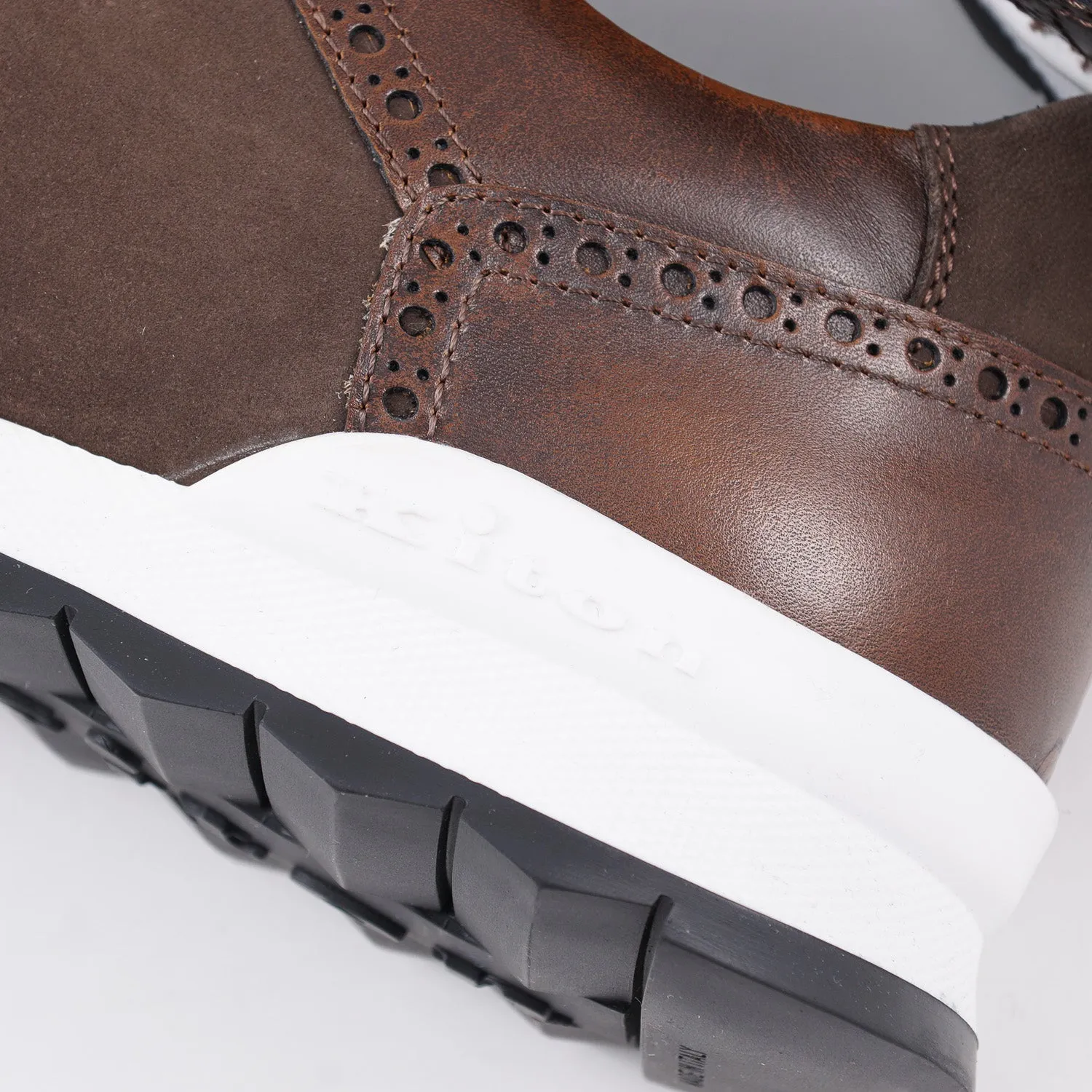 Kiton Calf Leather and Suede Sneakers