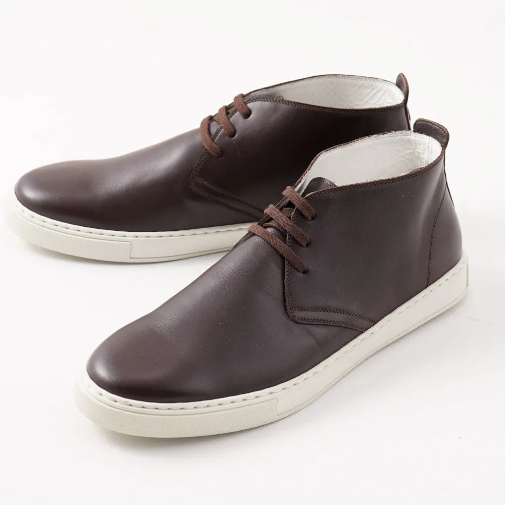 Kiton Chukka Sneaker in Chocolate Calf Leather