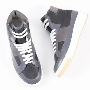 Kiton High-Top Leather Sneakers