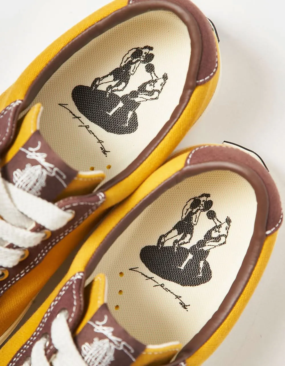 Last Resort AB x Julian Smith VM001 Lo Canvas Skate Shoes - Yellow/Brown