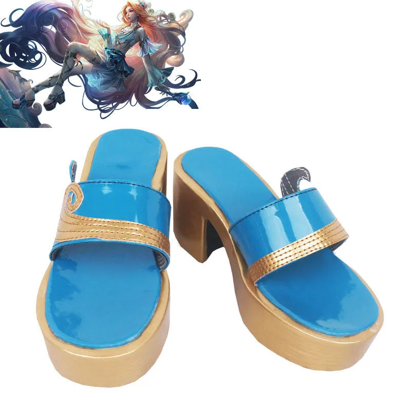 League of Legends LOL Prestige Ocean Song Seraphine Cosplay Shoes