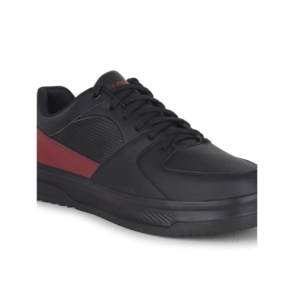 Leap7x Casual Black Lacing Sneakers For Men MUNICH By Liberty