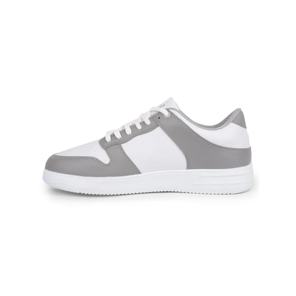 Leap7x Casual Grey Lacing Sneakers For Men DENMARK By Liberty