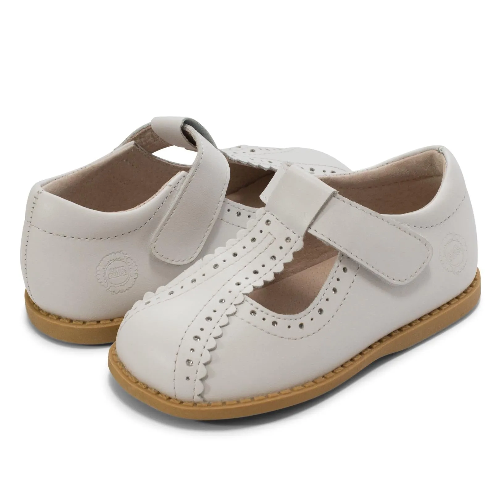 Livie & Luca Girl's Opry T-Strap Shoes, White