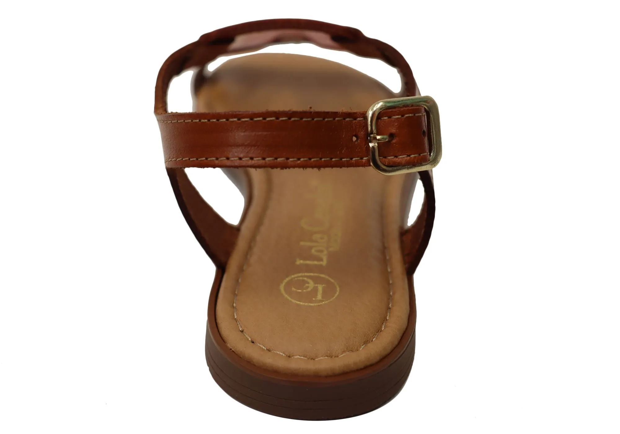 Lola Canales Courtney Womens Comfortable Leather Sandals Made In Spain