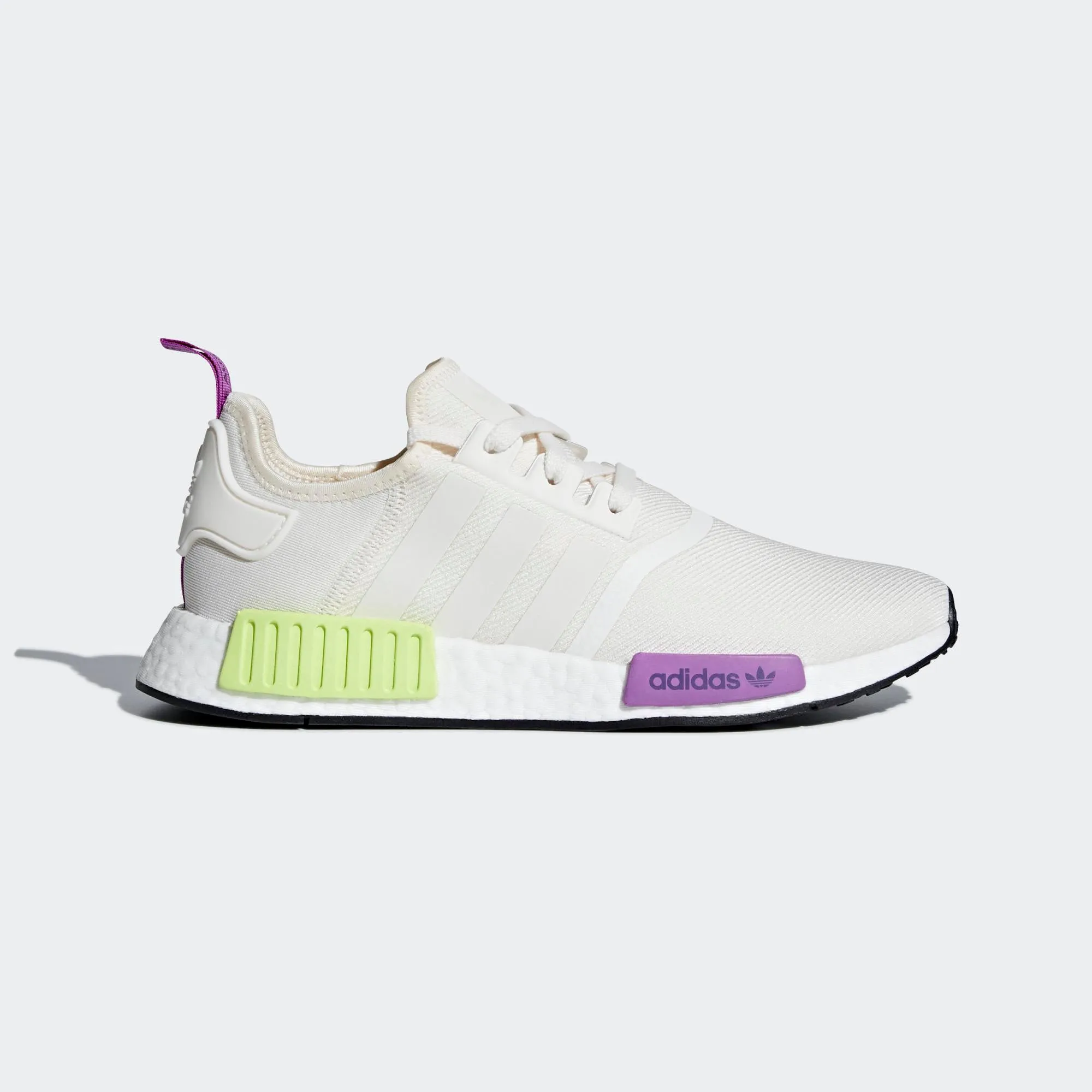 Mens Adidas Originals Nmd_R1 Shoes In Chalk White Semi Solar Yellow