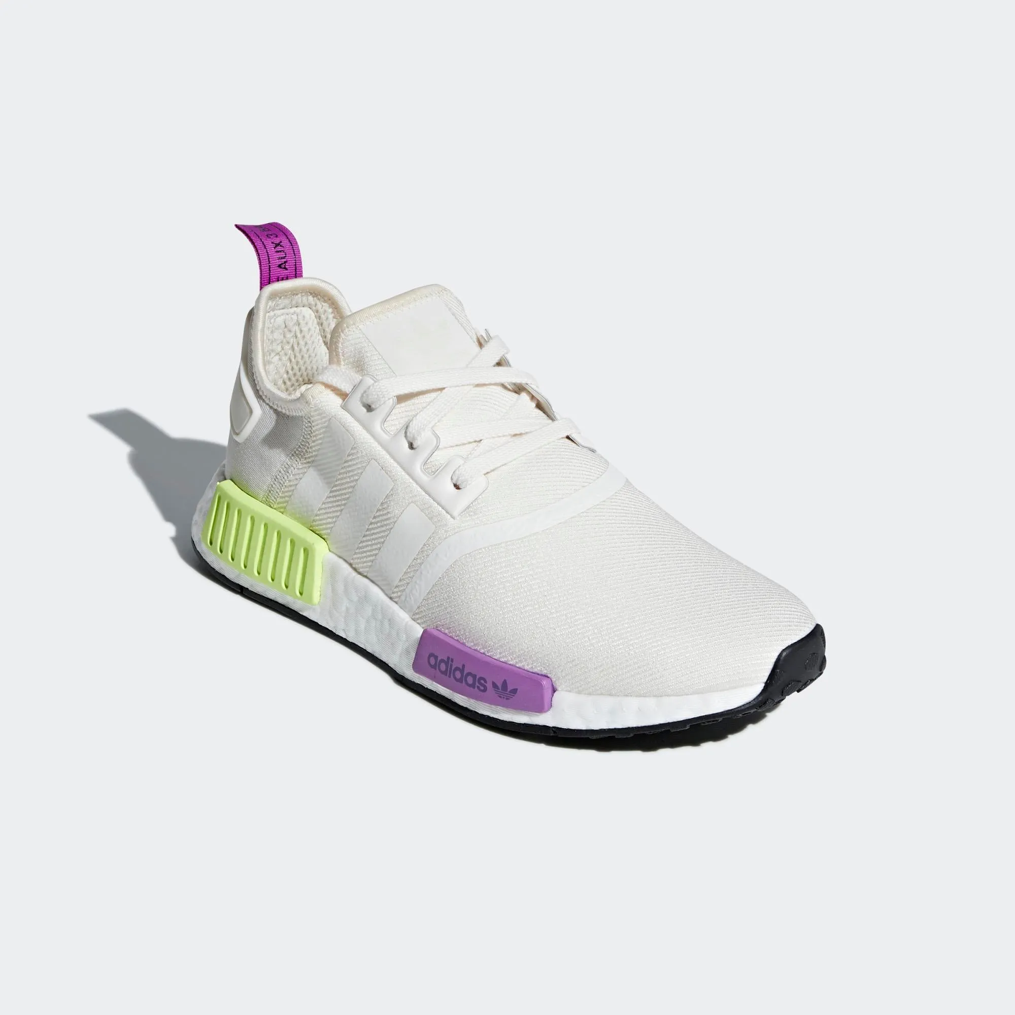 Mens Adidas Originals Nmd_R1 Shoes In Chalk White Semi Solar Yellow