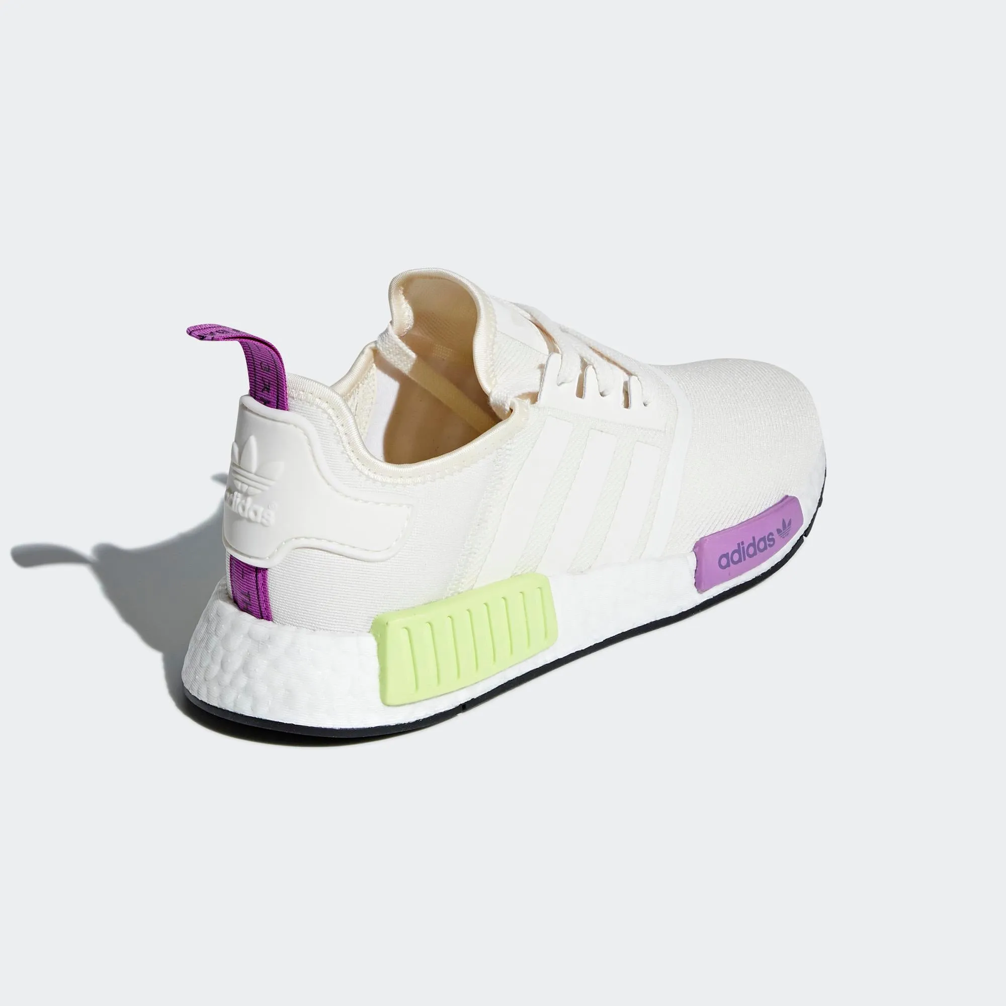 Mens Adidas Originals Nmd_R1 Shoes In Chalk White Semi Solar Yellow