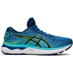 Men's Asics Gel-Nimbus 24, Lake Drive/Hazard Green, 9 2E Wide