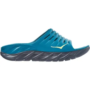 Men's Hoka One One Ora Recovery Slide Blue Coral/Butterfly EVA