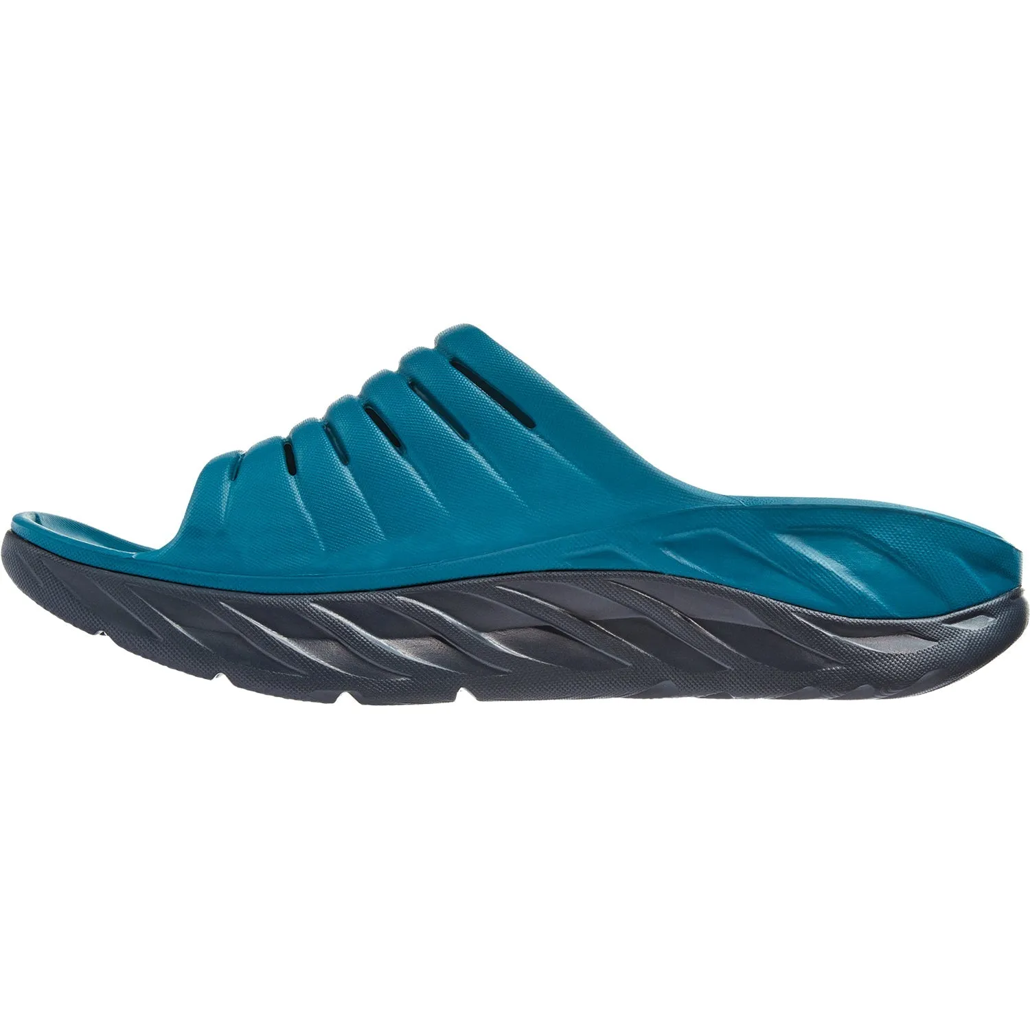 Men's Hoka One One Ora Recovery Slide Blue Coral/Butterfly EVA