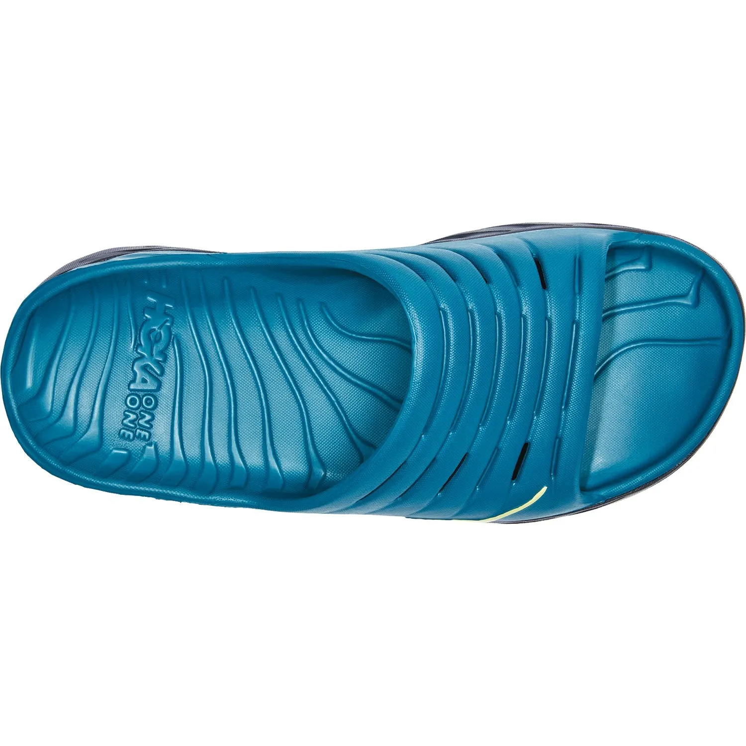 Men's Hoka One One Ora Recovery Slide Blue Coral/Butterfly EVA