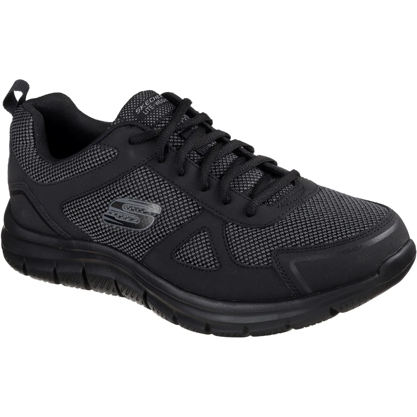 Men's Wide Fit Skechers 52630 Track Bucolo Sports Trainers - Black