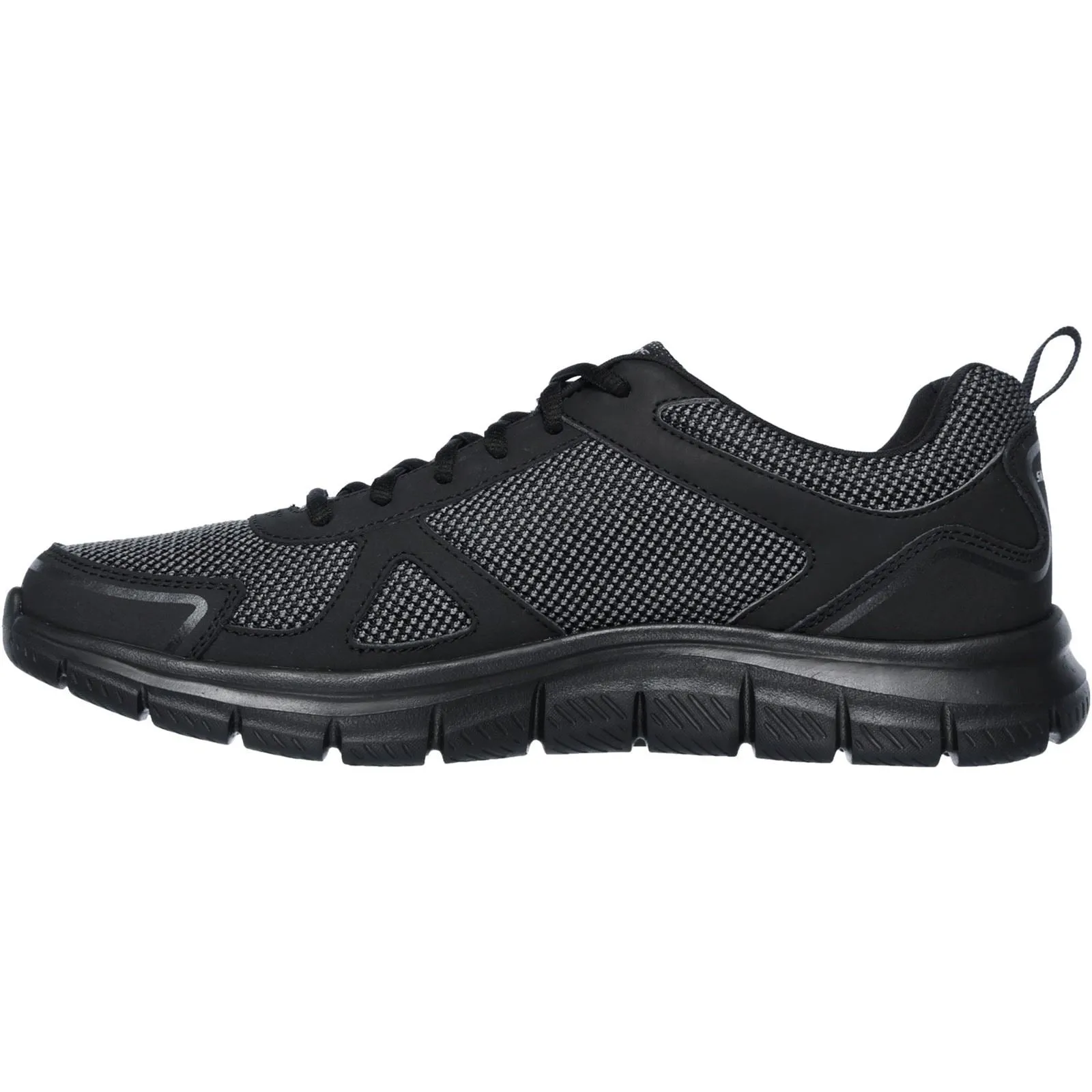 Men's Wide Fit Skechers 52630 Track Bucolo Sports Trainers - Black