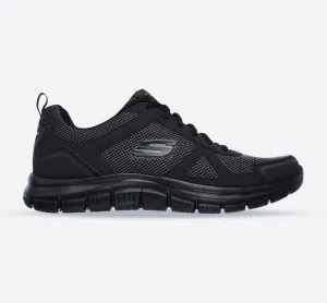 Men's Wide Fit Skechers 52630 Track Bucolo Sports Trainers - Black