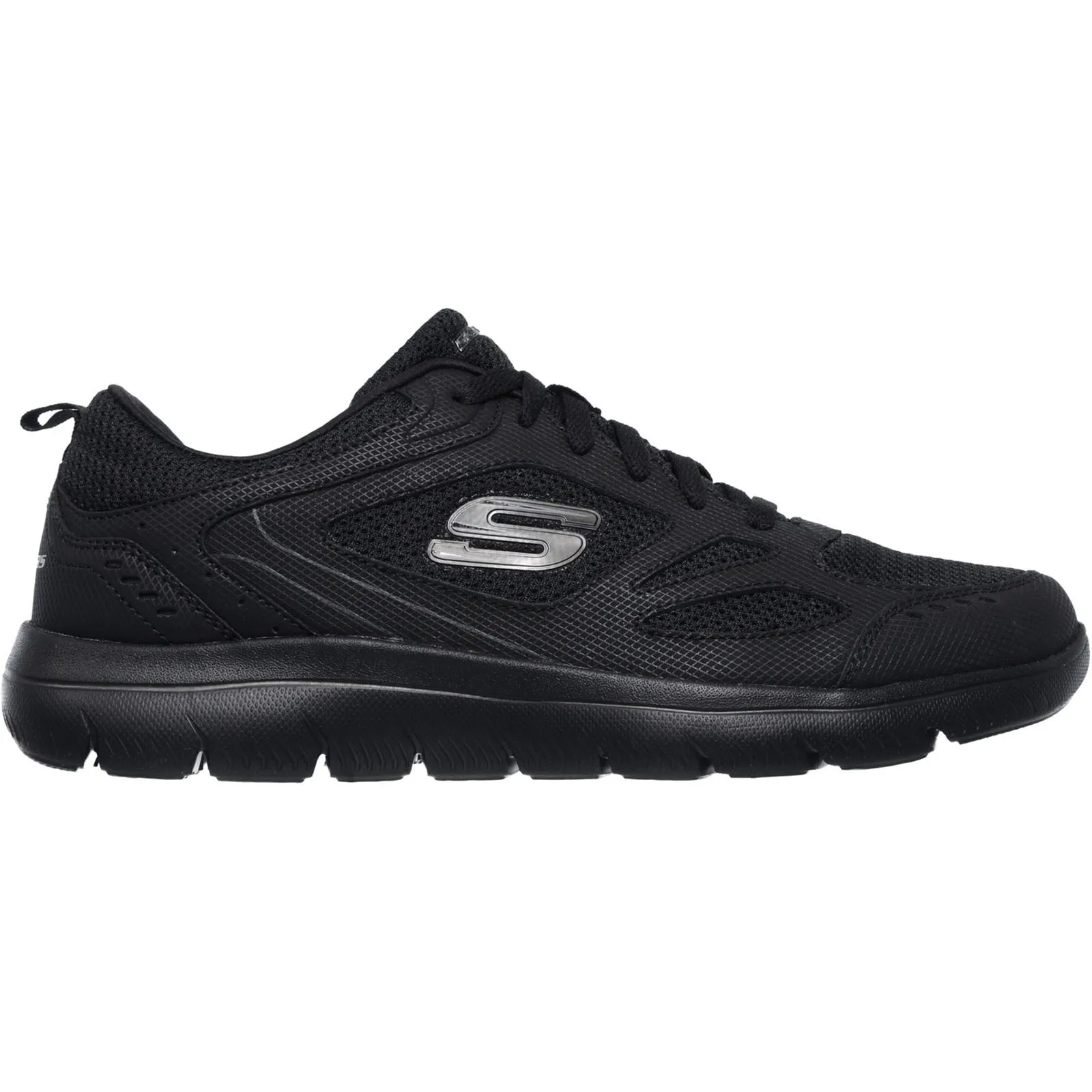 Men's Wide Fit Skechers 52812 Summits South Rim Sports Trainers - Black