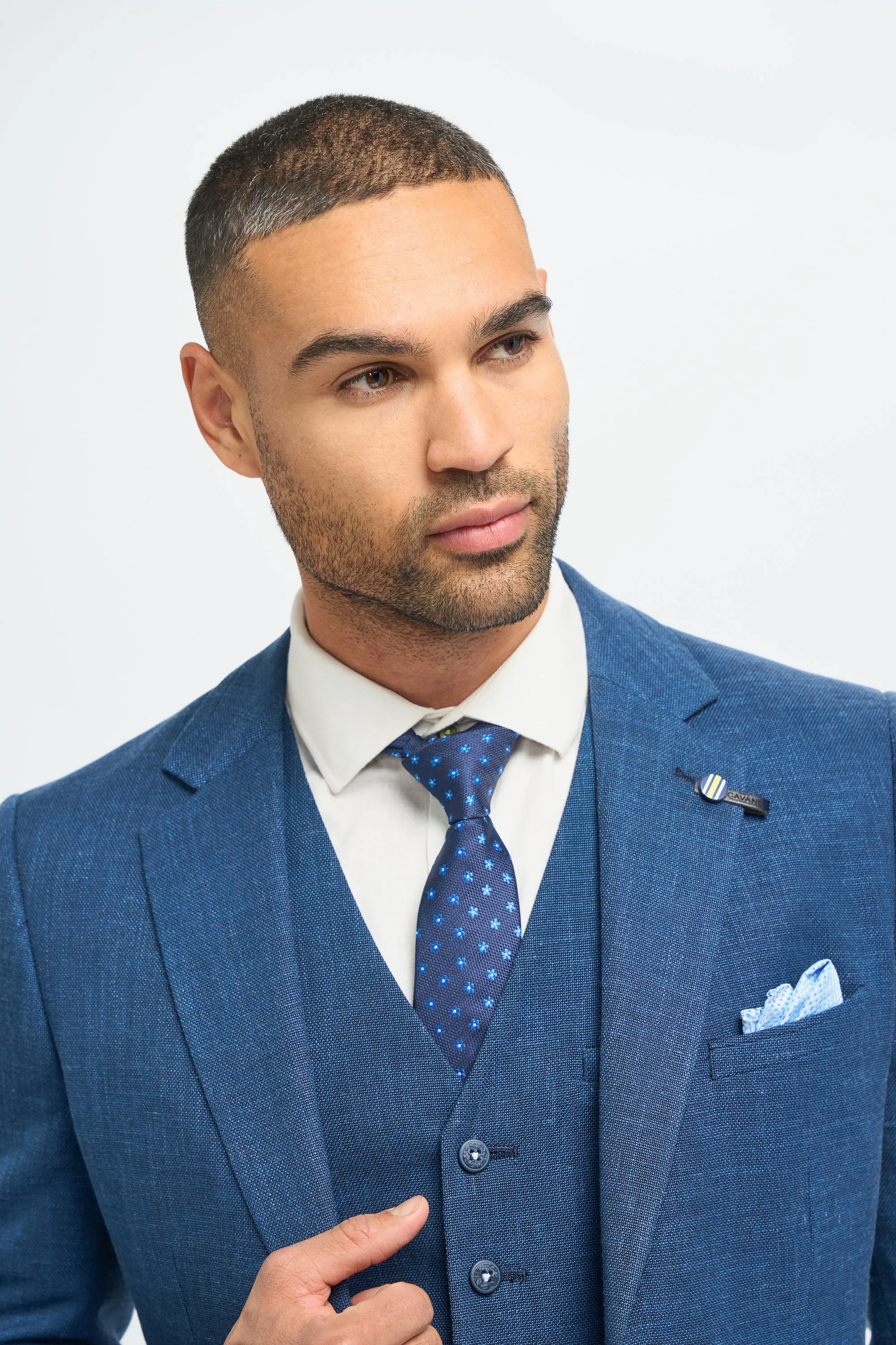 Miami Blue Three Piece Suit