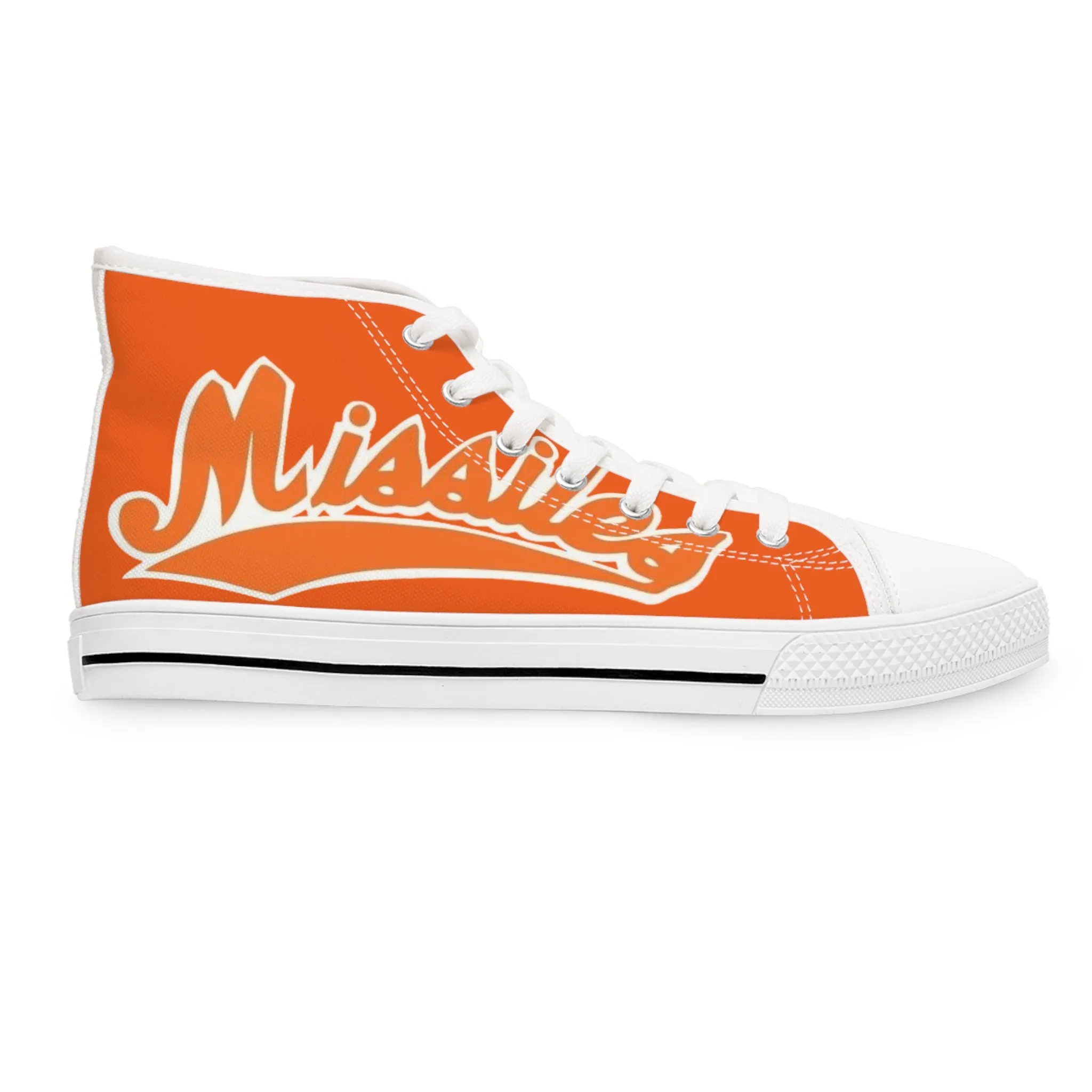 Missiles - Track Orange Women's High Top Sneakers