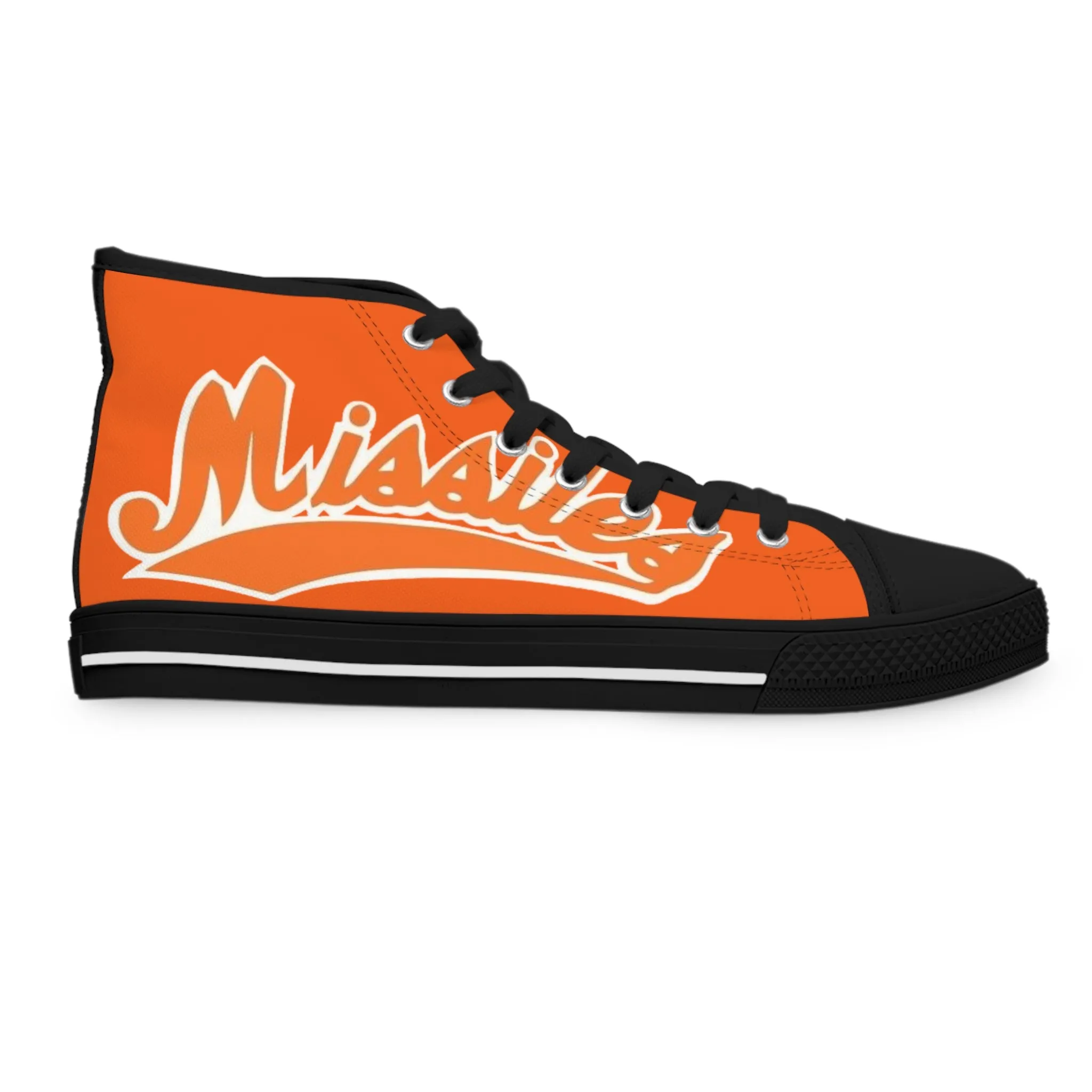 Missiles - Track Orange Women's High Top Sneakers