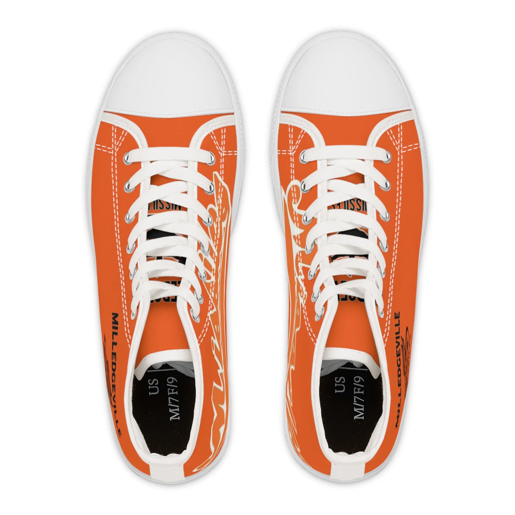 Missiles - Track Orange Women's High Top Sneakers