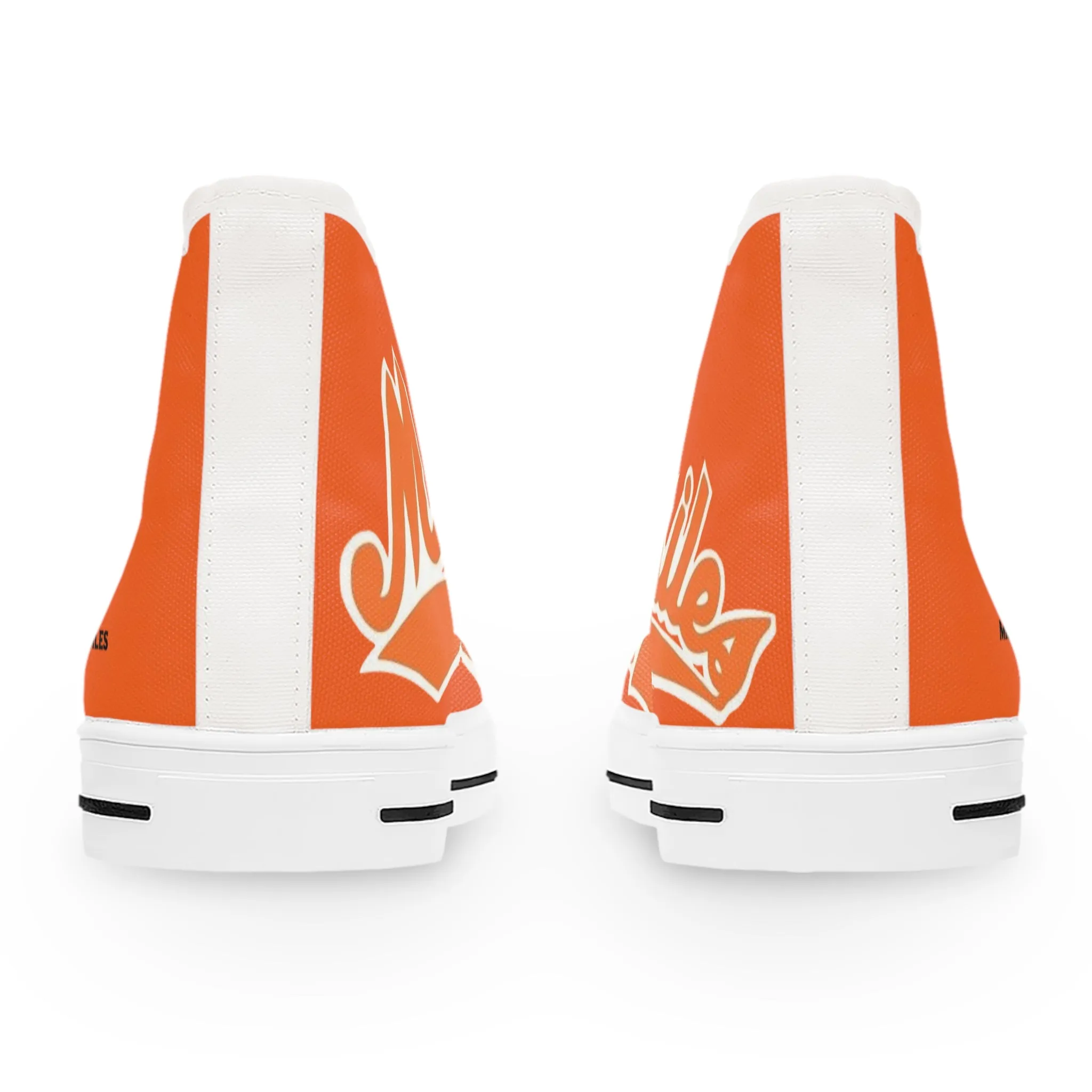 Missiles - Track Orange Women's High Top Sneakers