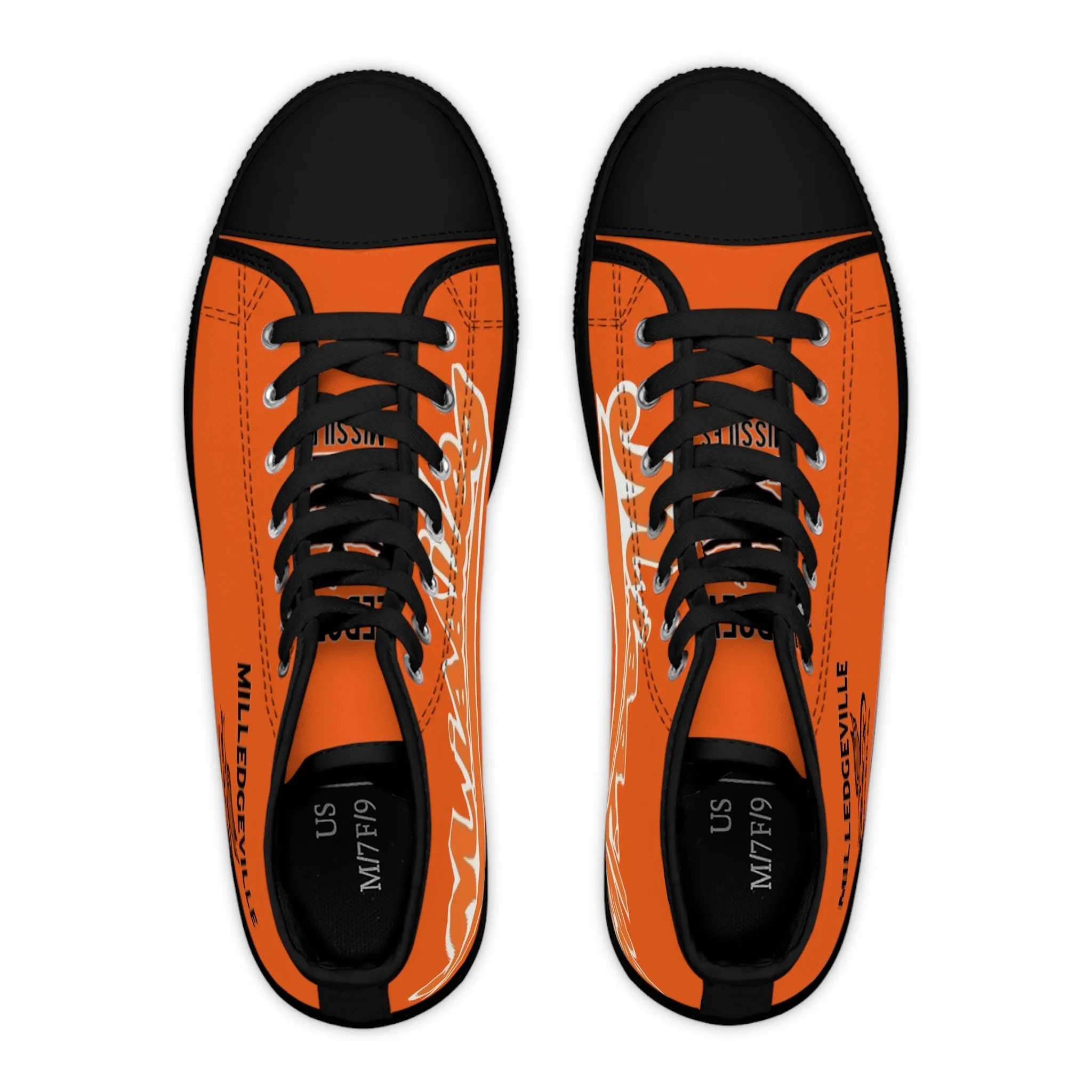 Missiles - Track Orange Women's High Top Sneakers