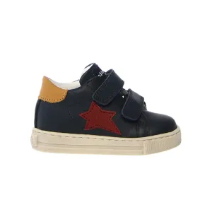 Naturino Toddler's (Sizes 21-26) Falcotto Sasha VL Navy Leather/Red Star