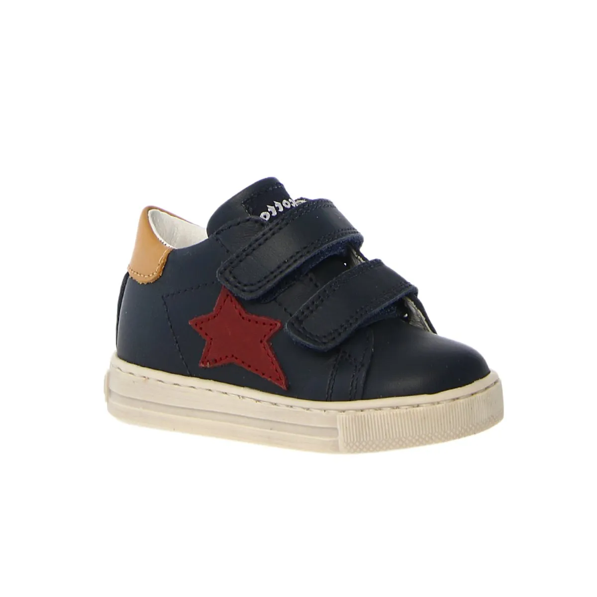 Naturino Toddler's (Sizes 21-26) Falcotto Sasha VL Navy Leather/Red Star