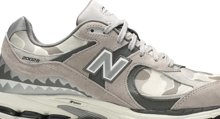 New Balance BAPE x 2002R 'Apes Together Strong - Gray Camo' Sneakers, Gray