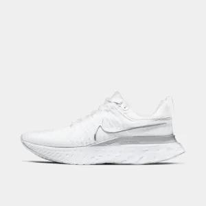 Nike Women's React Infinity Run Flyknit 2 White / Metallic Silver - Pure Platinum