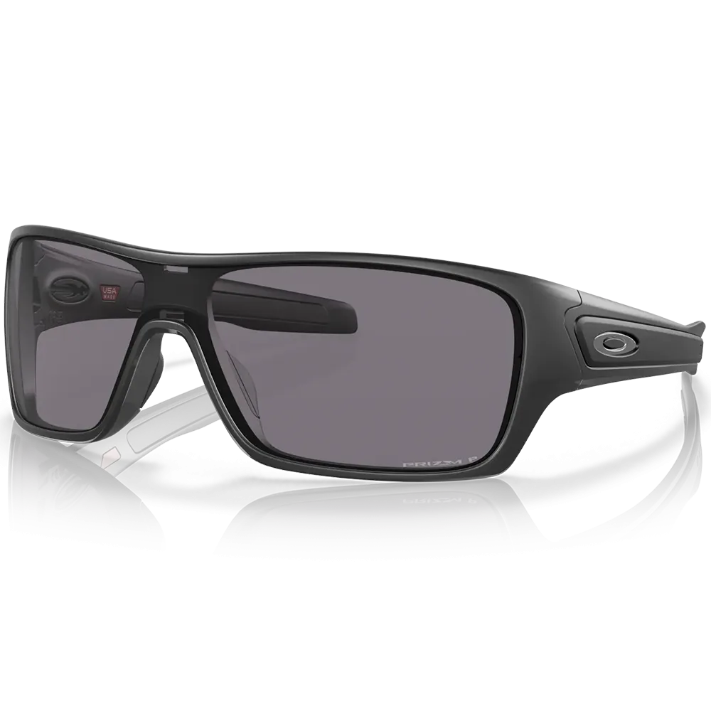 Oakley Turbine Rotor Sunglasses - Prizm Grey Polarized Lenses (Matte Black Frame)