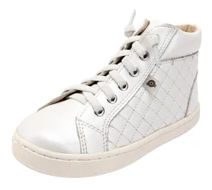 Old Soles Girl's 6115 Plush High Top Sneakers - Nacardo Blanco