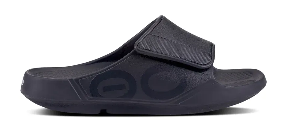 OOFOS OOahh Sport Flex Unisex Slide - Black