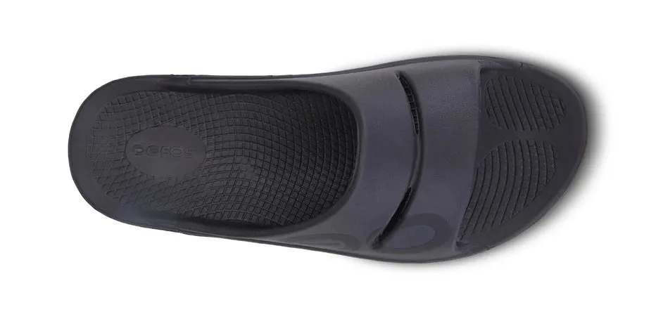 Oofos | OOahh Sport Slide | Unisex | Matte Black