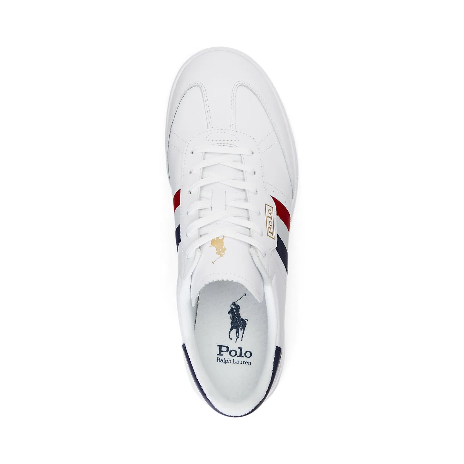 Polo Ralph Lauren - HTR Aera Sneakers - High Top Lace - White/Red/Blue