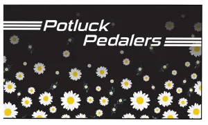 Potluck Pedalers 2022 RACEDAY BAG™ Black Daisies