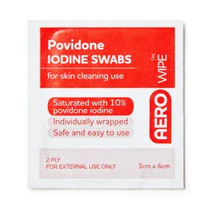 Povidone Iodine Swab 6cm x 3.3cm (1)