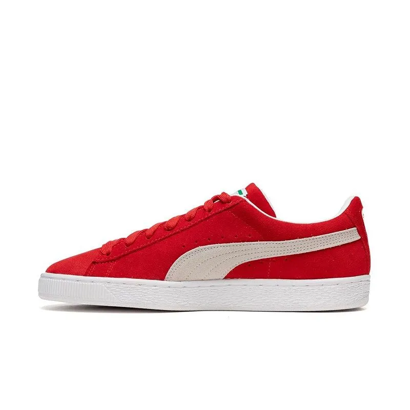 Puma Men's Suede Classic 21 Shoes - High Risk Red / White