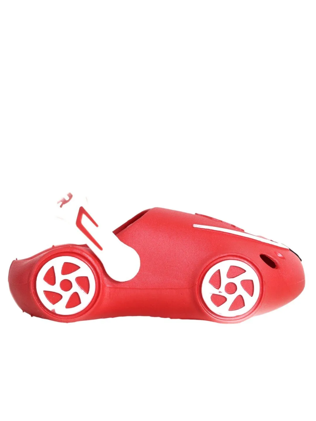 Race Day Ready: Vibrant Red Car Clogs for Young Speedsters