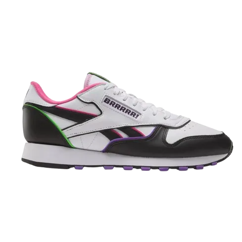 Reebok Men's Anuel AA Classic Leather Shoes - Black / White / Pink