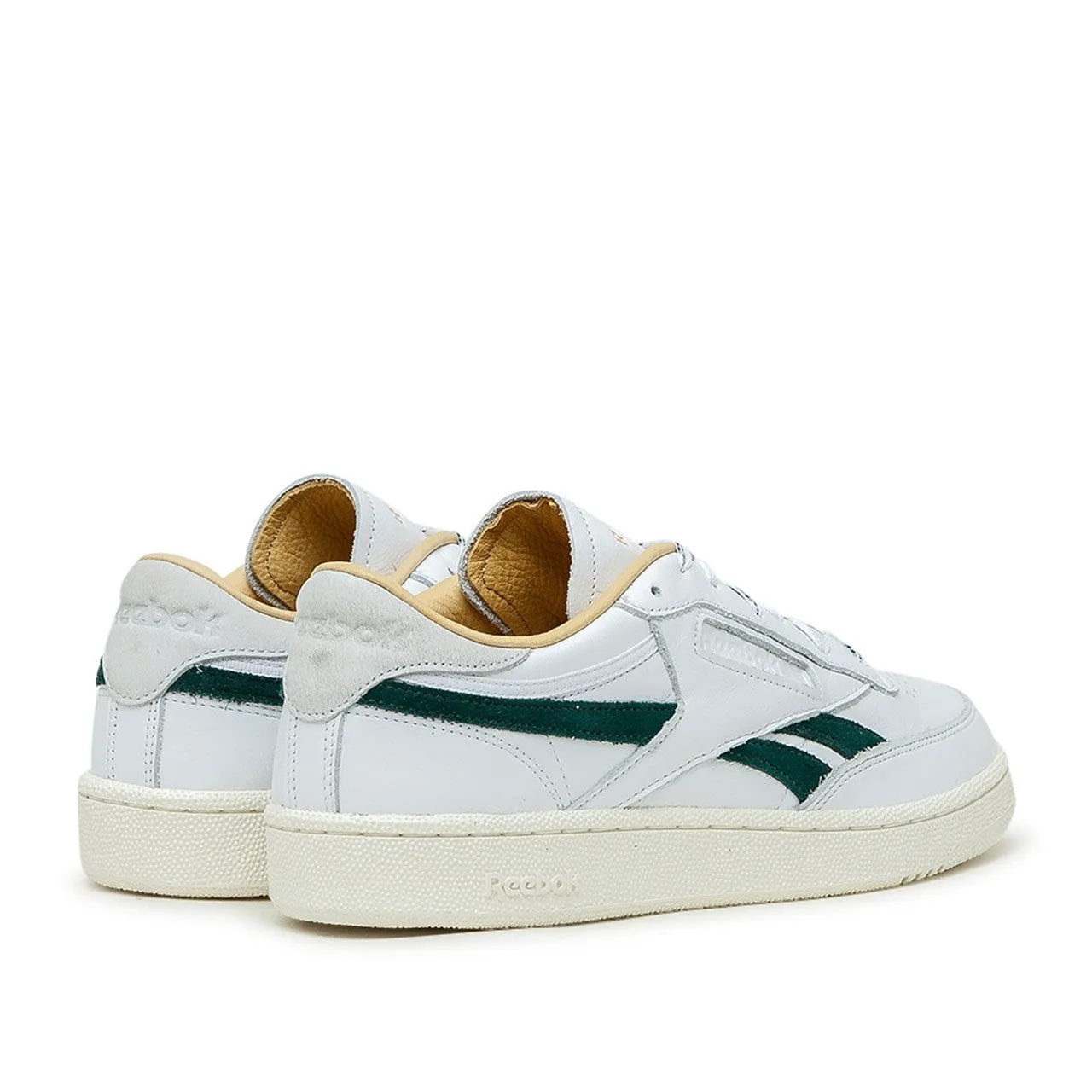 Reebok Men's Club C Revenge Shoes - White / Forest Green / Gold Metallic