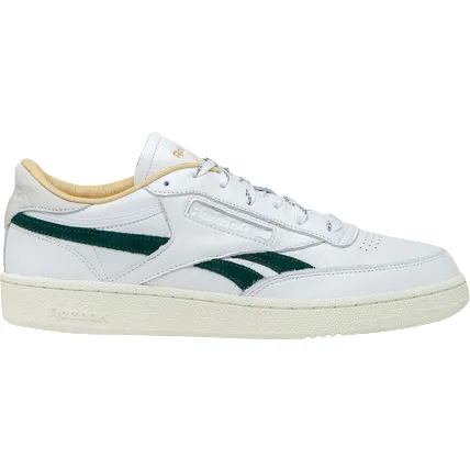 Reebok Men's Club C Revenge Shoes - White / Forest Green / Gold Metallic