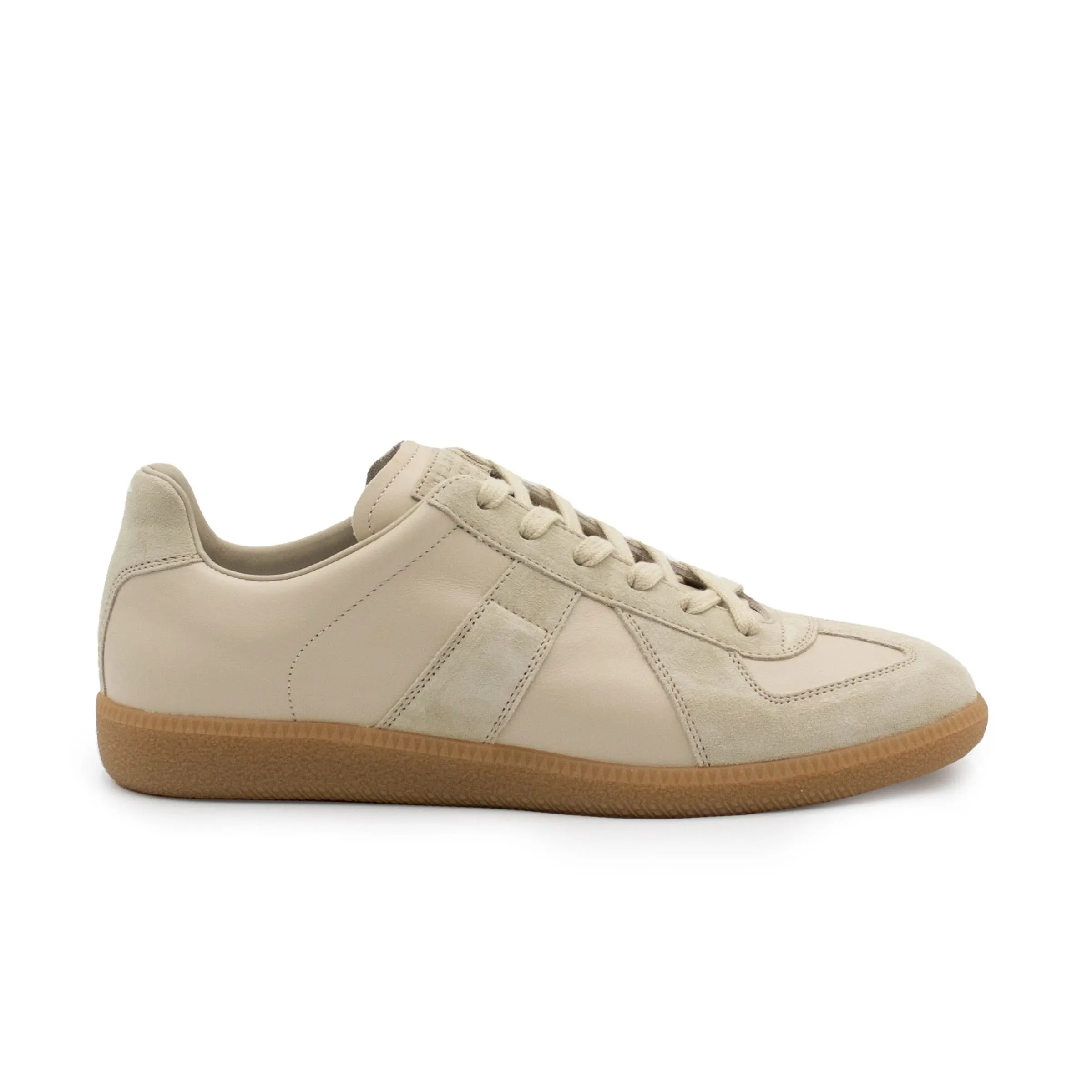 Replica Leather Sneaker Beige